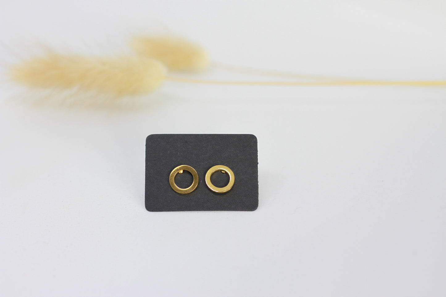 Ohrstecker Kreis vergoldet