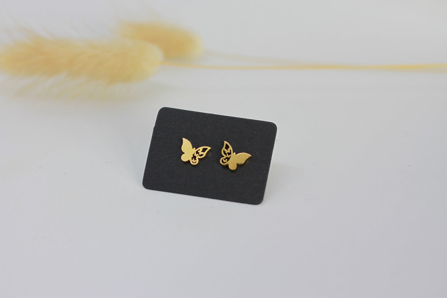 Ohrstecker Schmetterling vergoldet