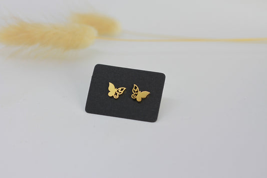 Ohrstecker Schmetterling vergoldet