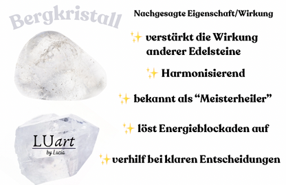 Bergkristall Perlen Armband