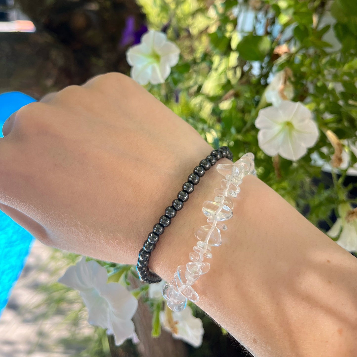 Bergkristall Splitter Armband