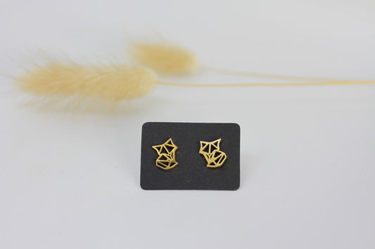 Ohrstecker Fuchs vergoldet