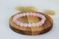 Rosenquarz Perlen Armband