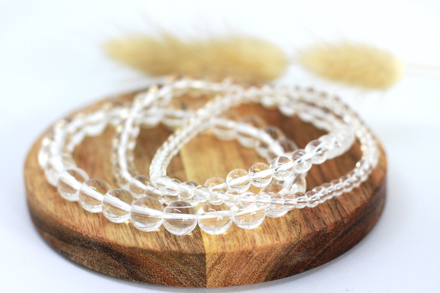 Bergkristall Perlen Armband