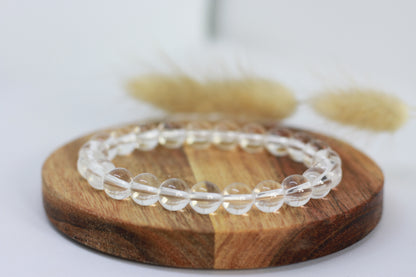 Bergkristall Perlen Armband