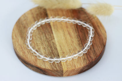 Bergkristall Perlen Armband