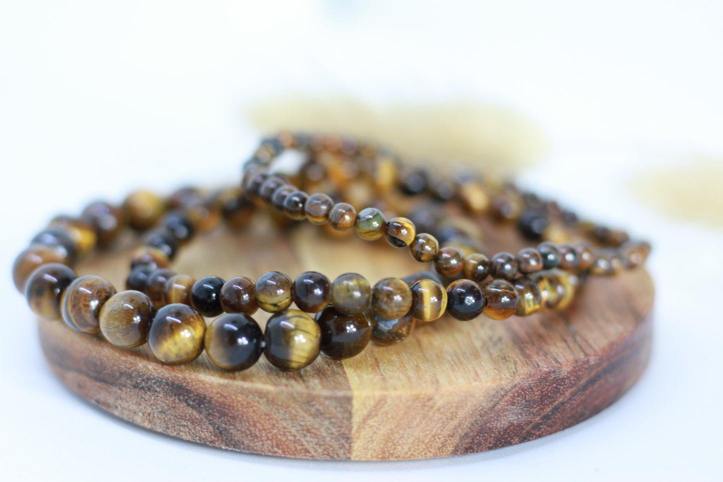 Tigerauge Perlen Armband
