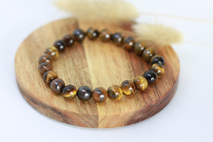 Tigerauge Perlen Armband