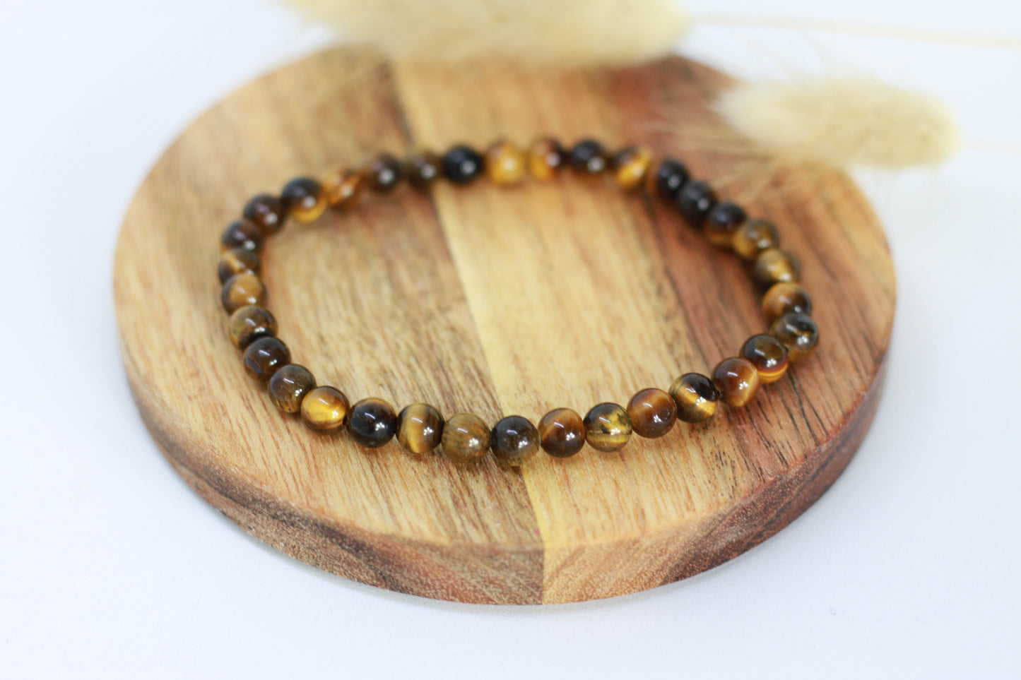 Tigerauge Perlen Armband
